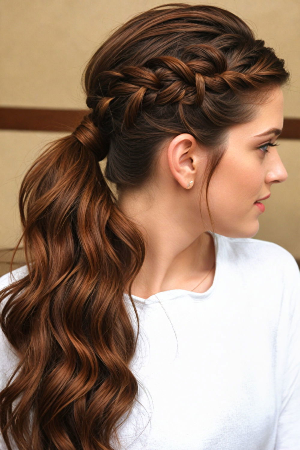 braided ponytail hairstyle