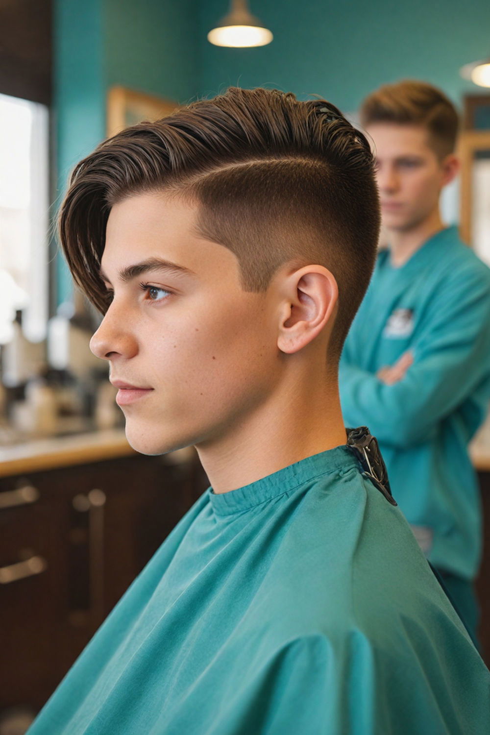 burst fade haircut for teenage guys