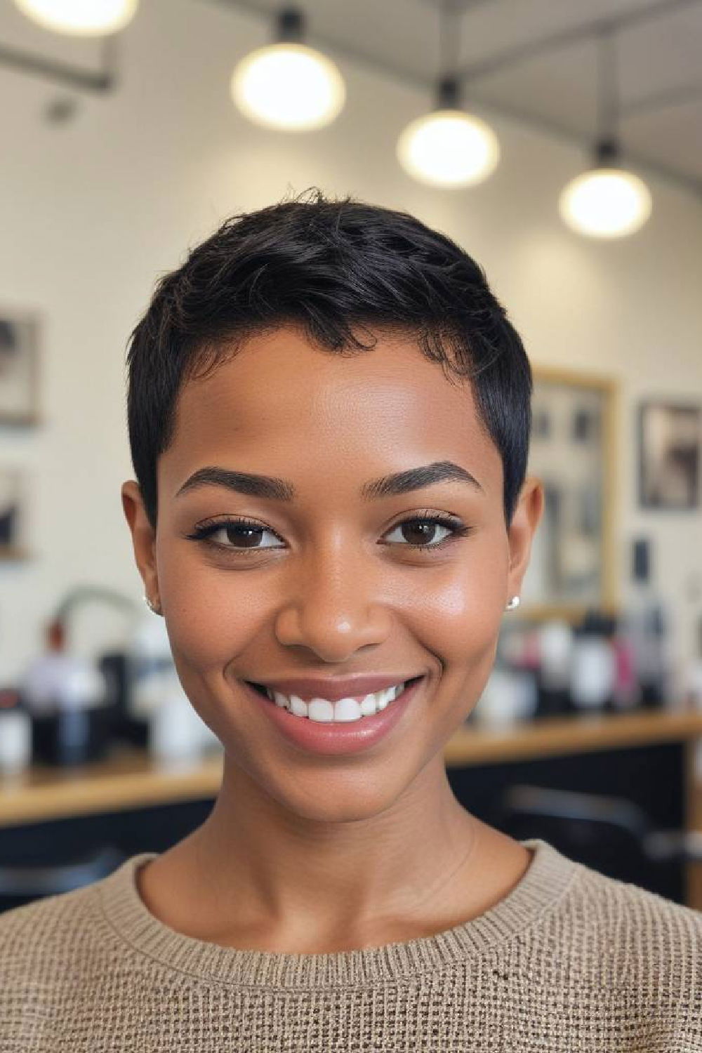 buzz cut pixie hassle free haircut