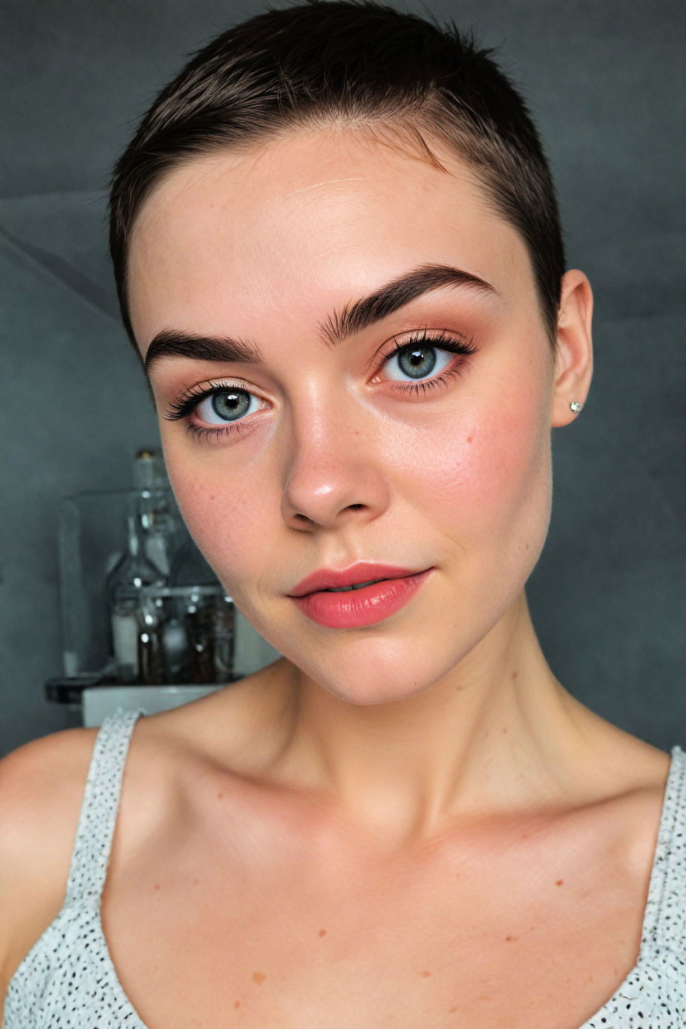 buzzed pixie haircut