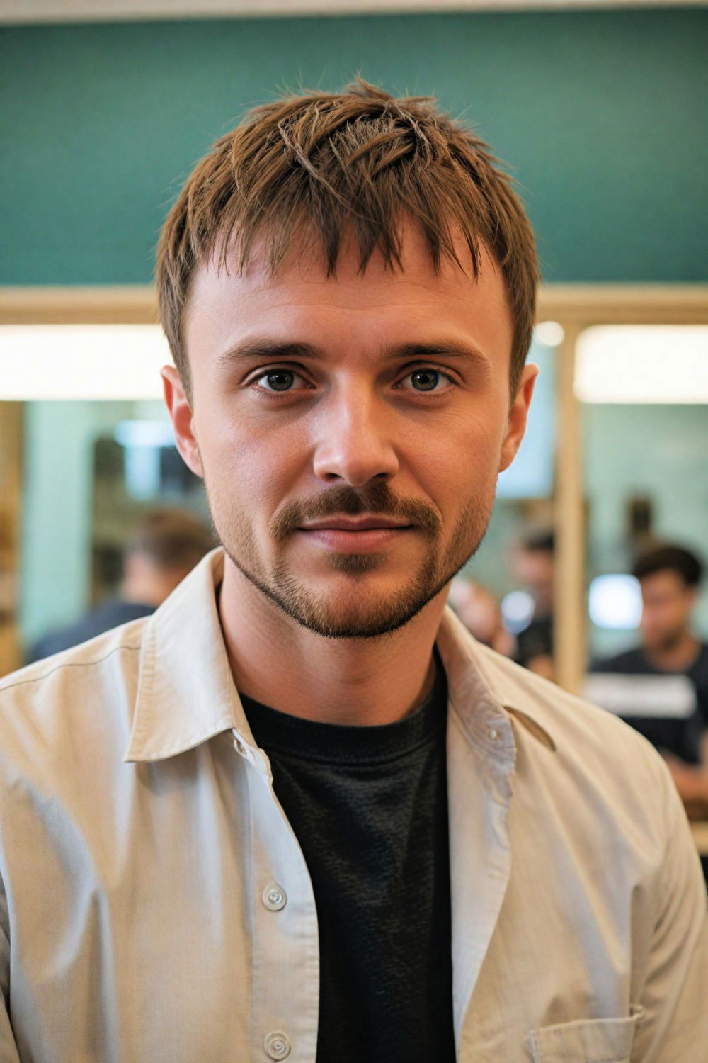 caesar haircut for men