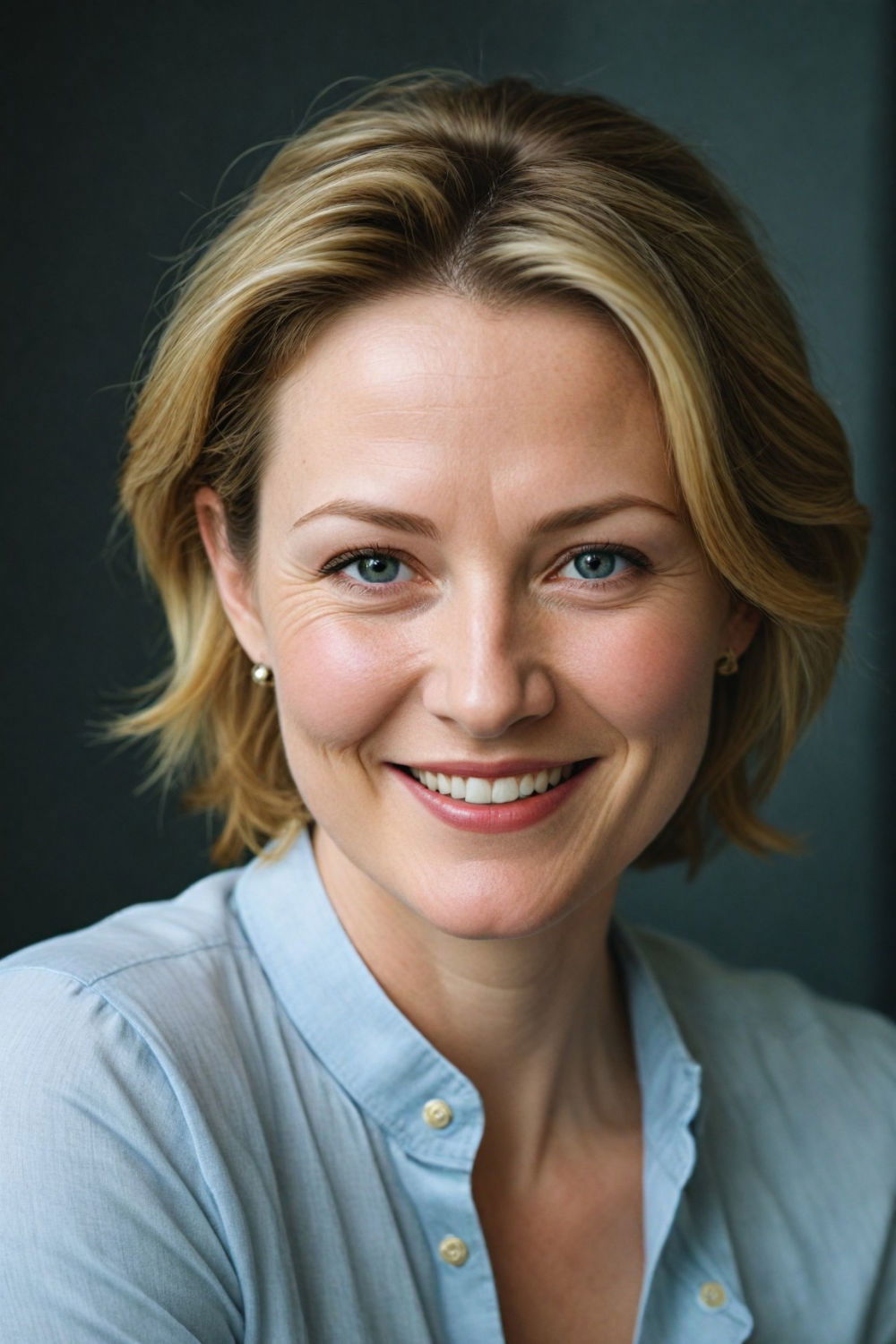 chic crop with side part hairstyle