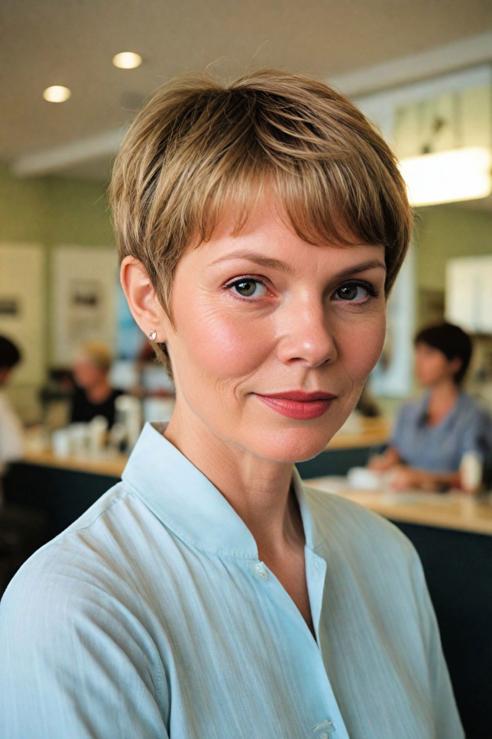 classic and modern bowl cut for women over 70