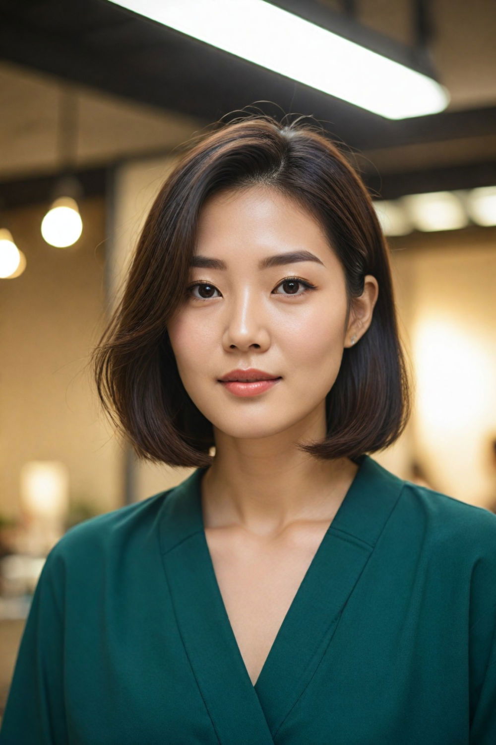 classic bob korean hairstyle for women