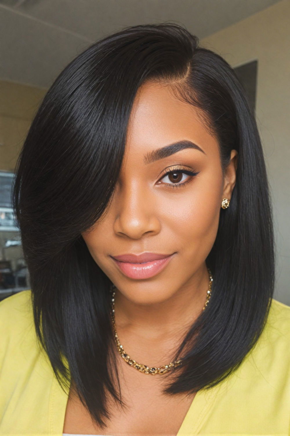 classic bob sew in for chic yet low maintenance look