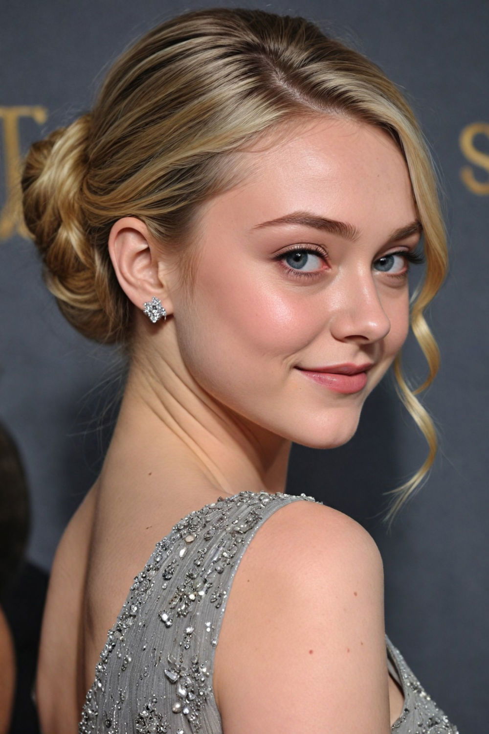 classic french twist hairstyle for formal homecoming