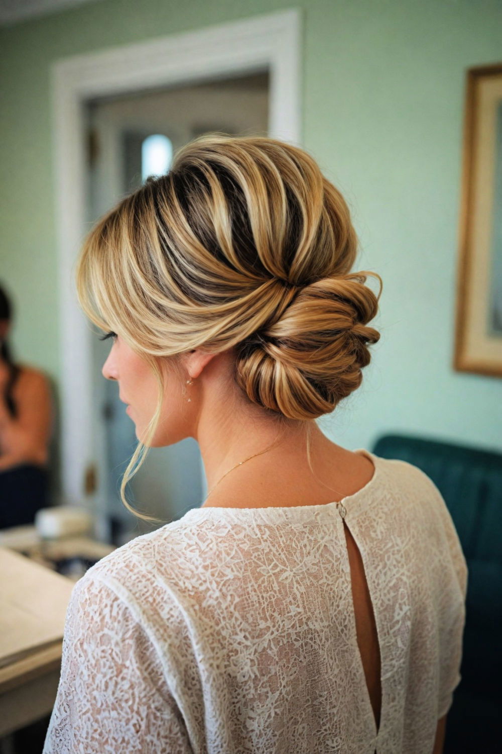 classic glamour french twist hairstyle