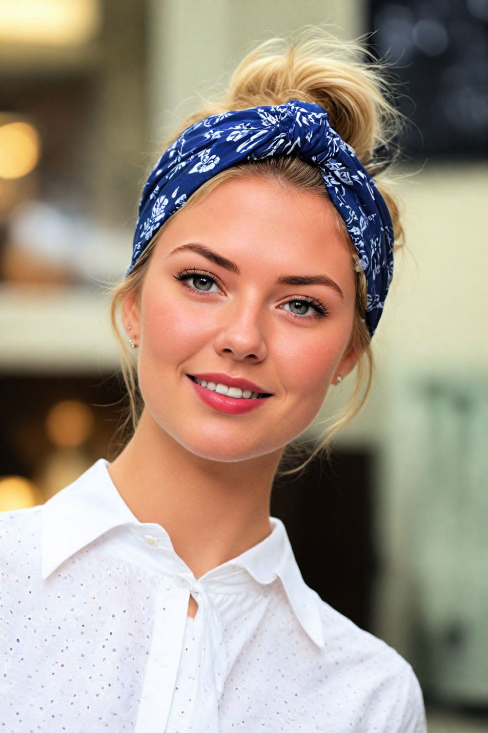 classic knot bandana style for retro themed event