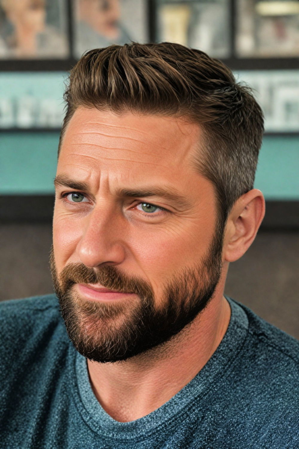 comb over haircut for round faces men