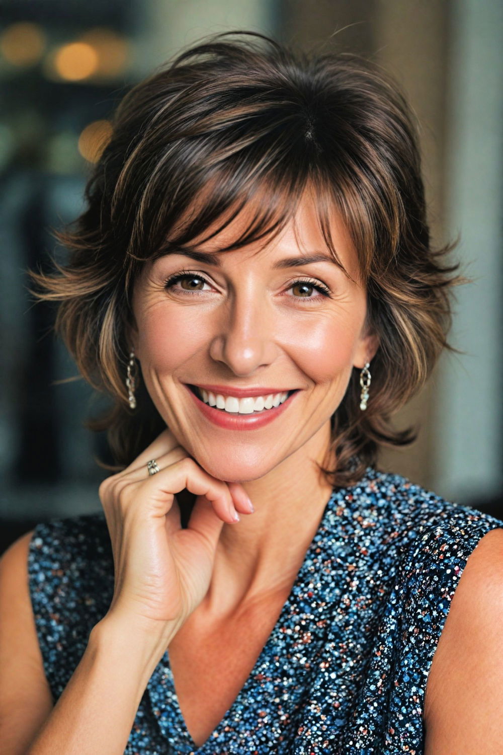 cool playful pixie with highlights hairstyle