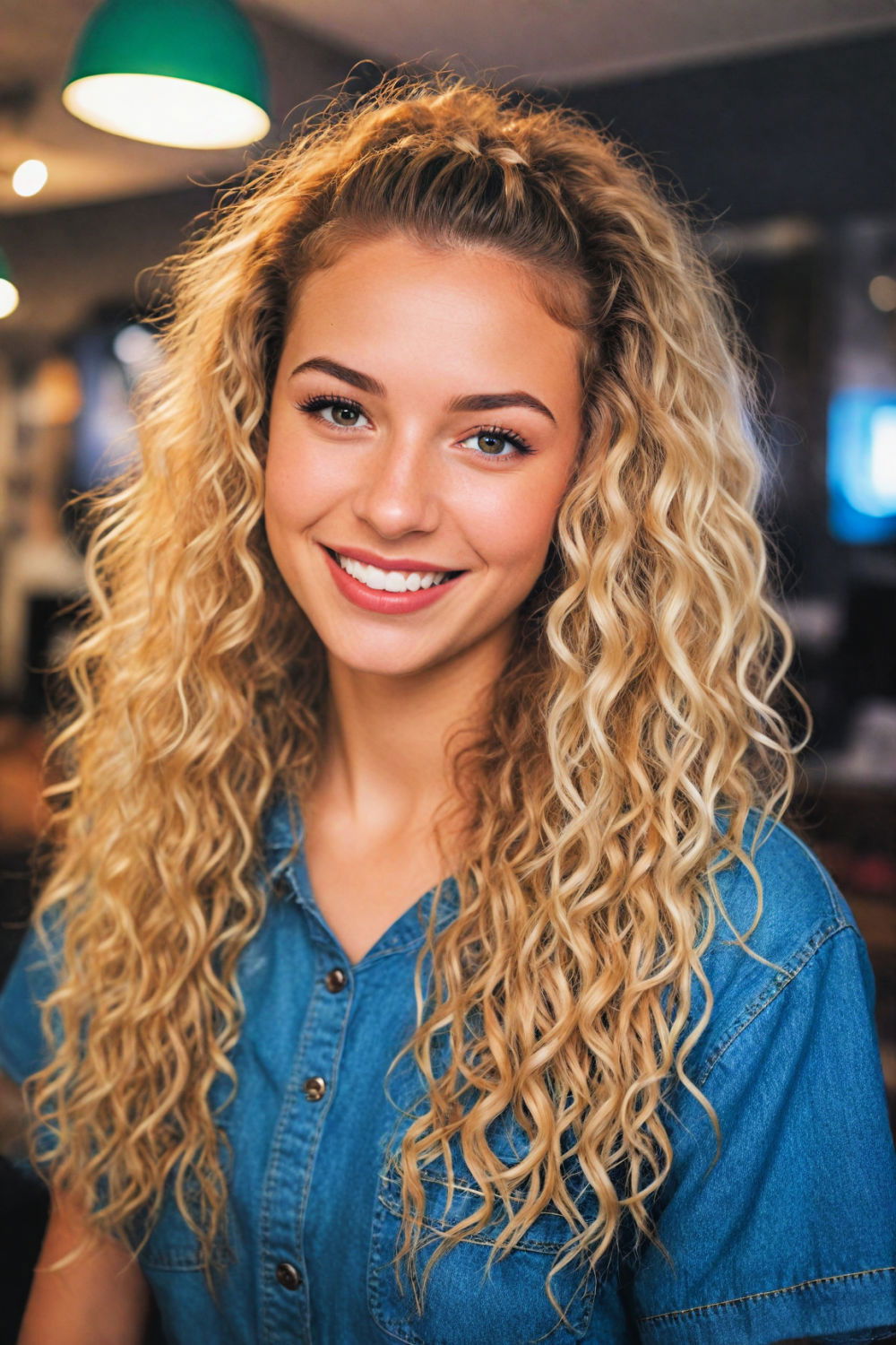 crimped hair for rave hairstyle