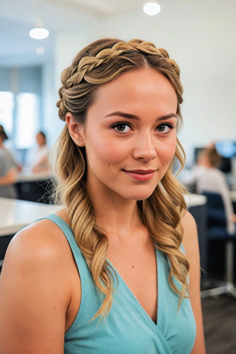 crown braid rave hairstyle
