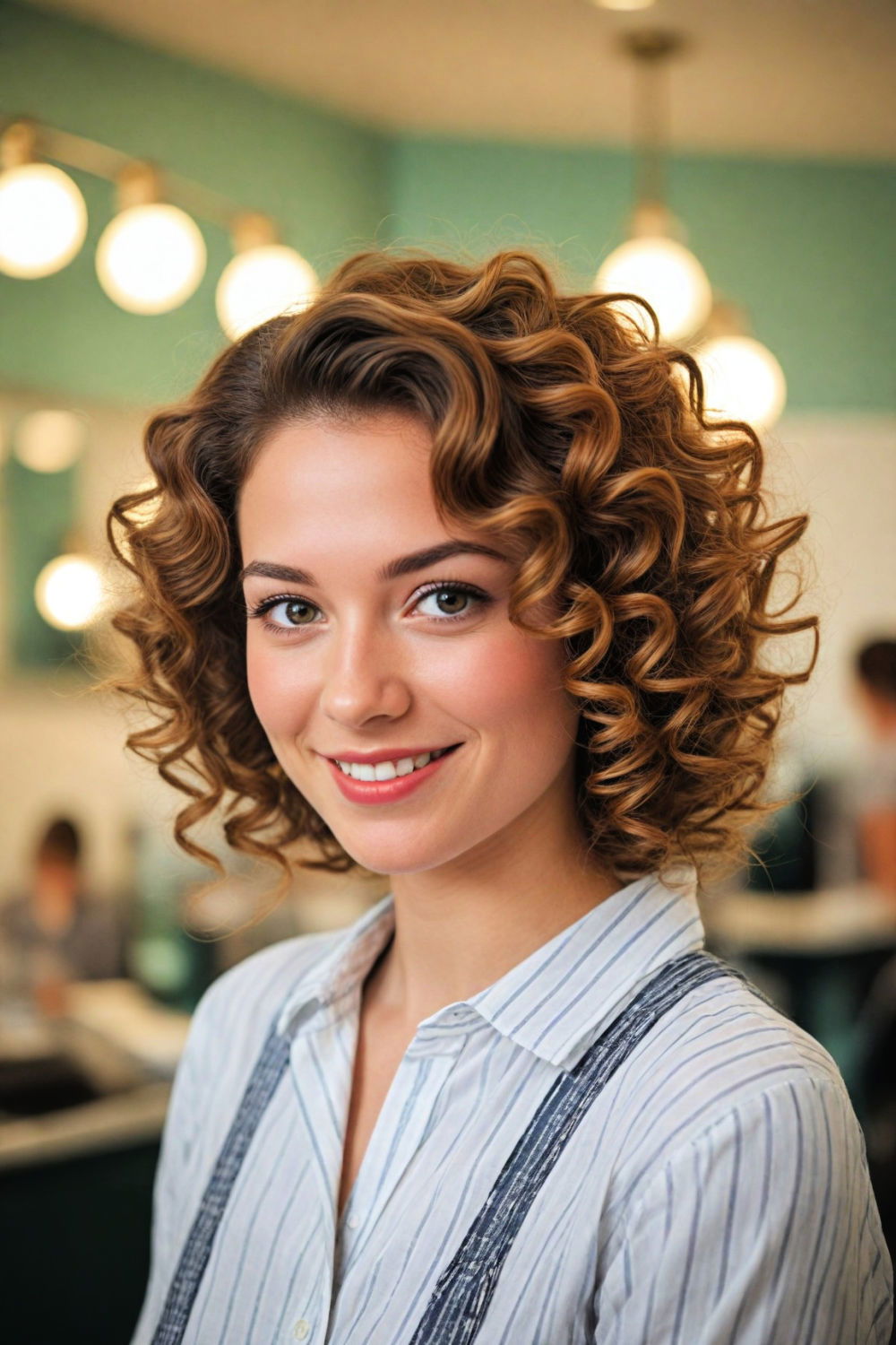 curls with a twist preppy hairstyle