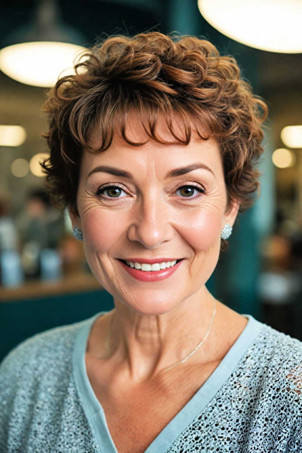 curly pixie cut for women over 70