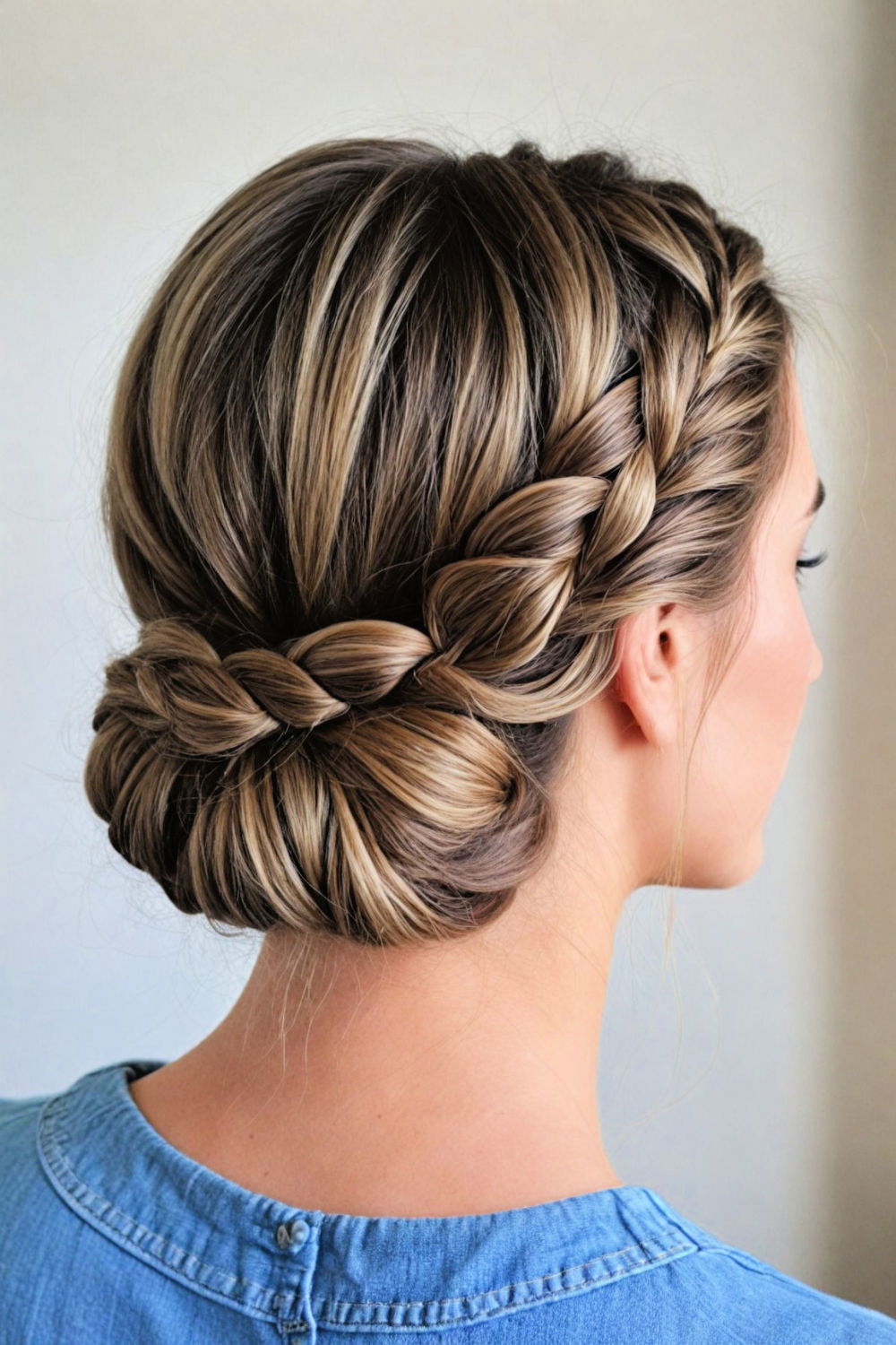 double braided updo