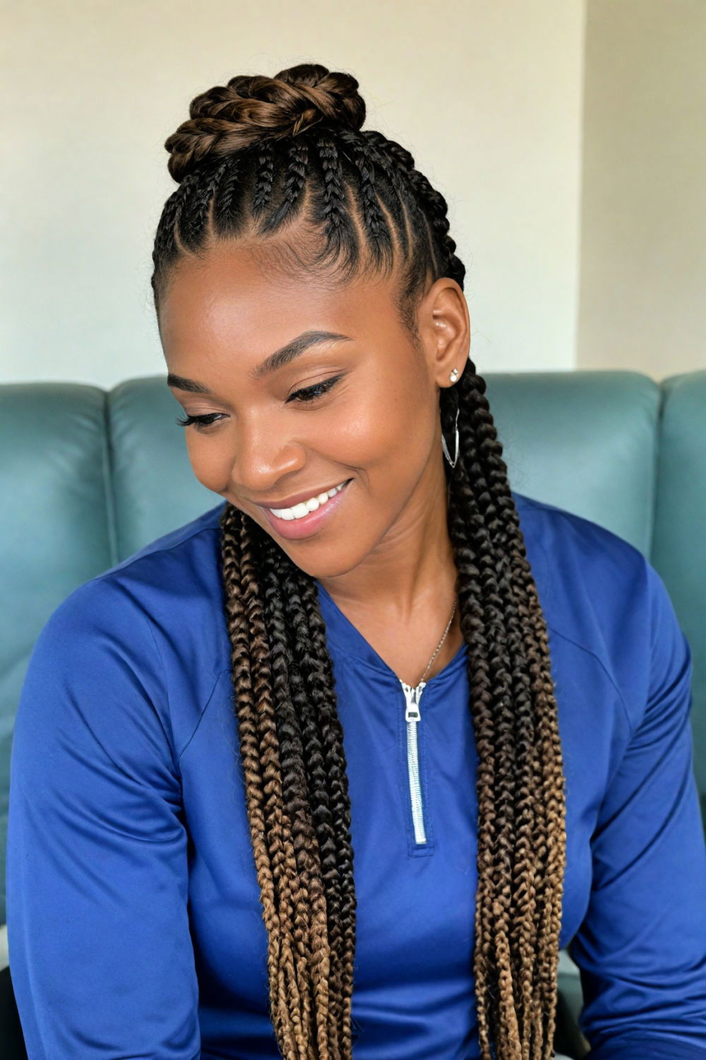 durable cornrows hairstyle
