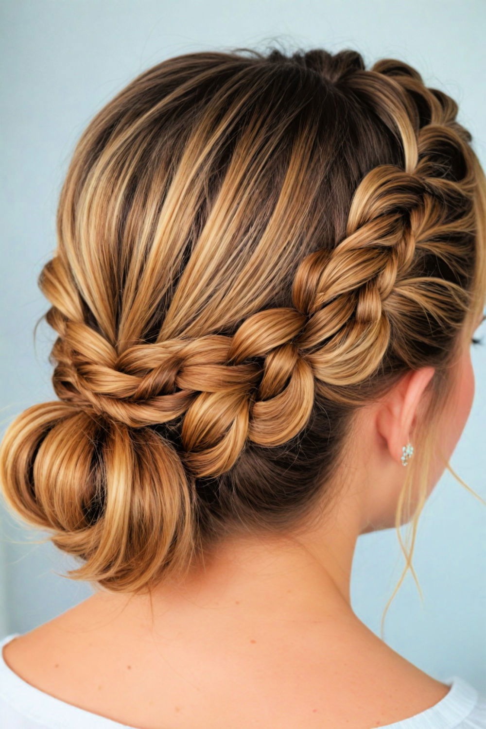 dutch braid updo hairstyle