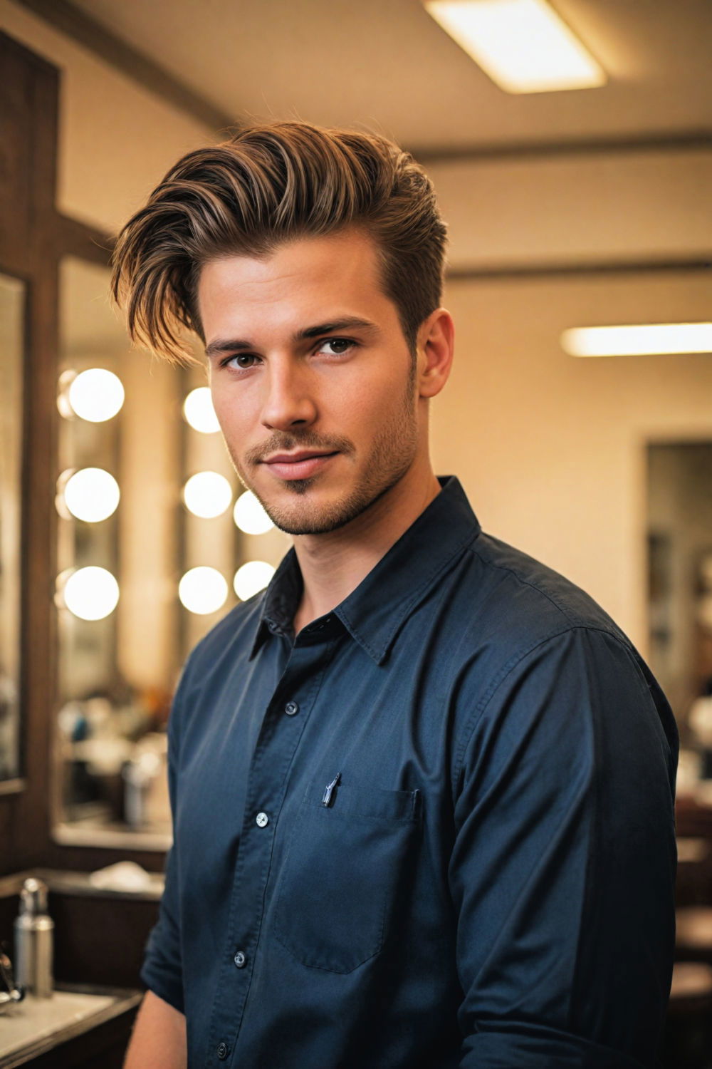 dynamic and energetic blowout hairstyle