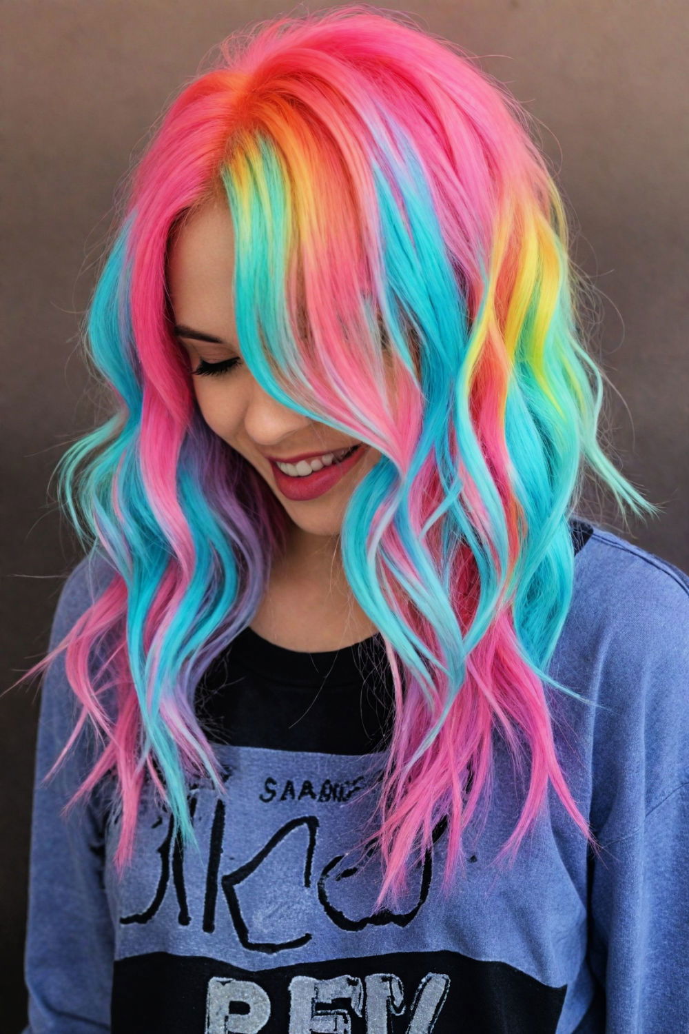 easy and fun neon hair chalk
