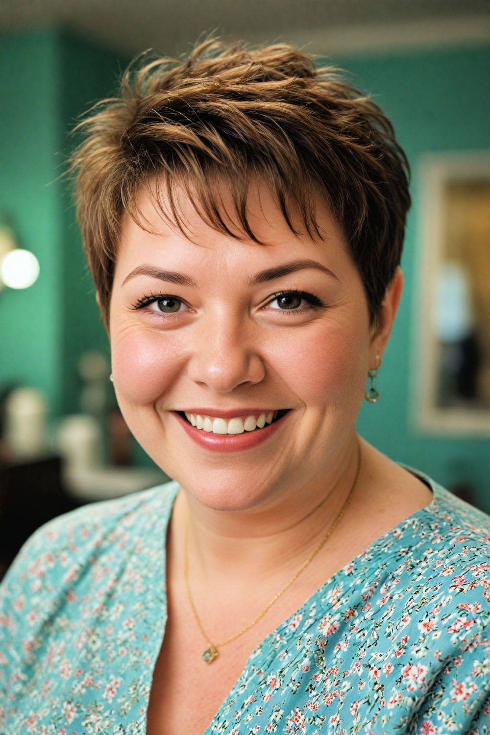 edgy and stylish choppy pixie cut