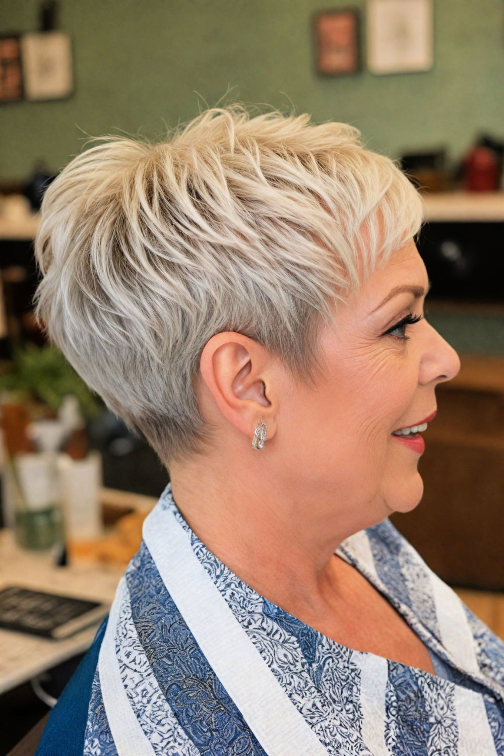 edgy undercut with a twist for women over 70