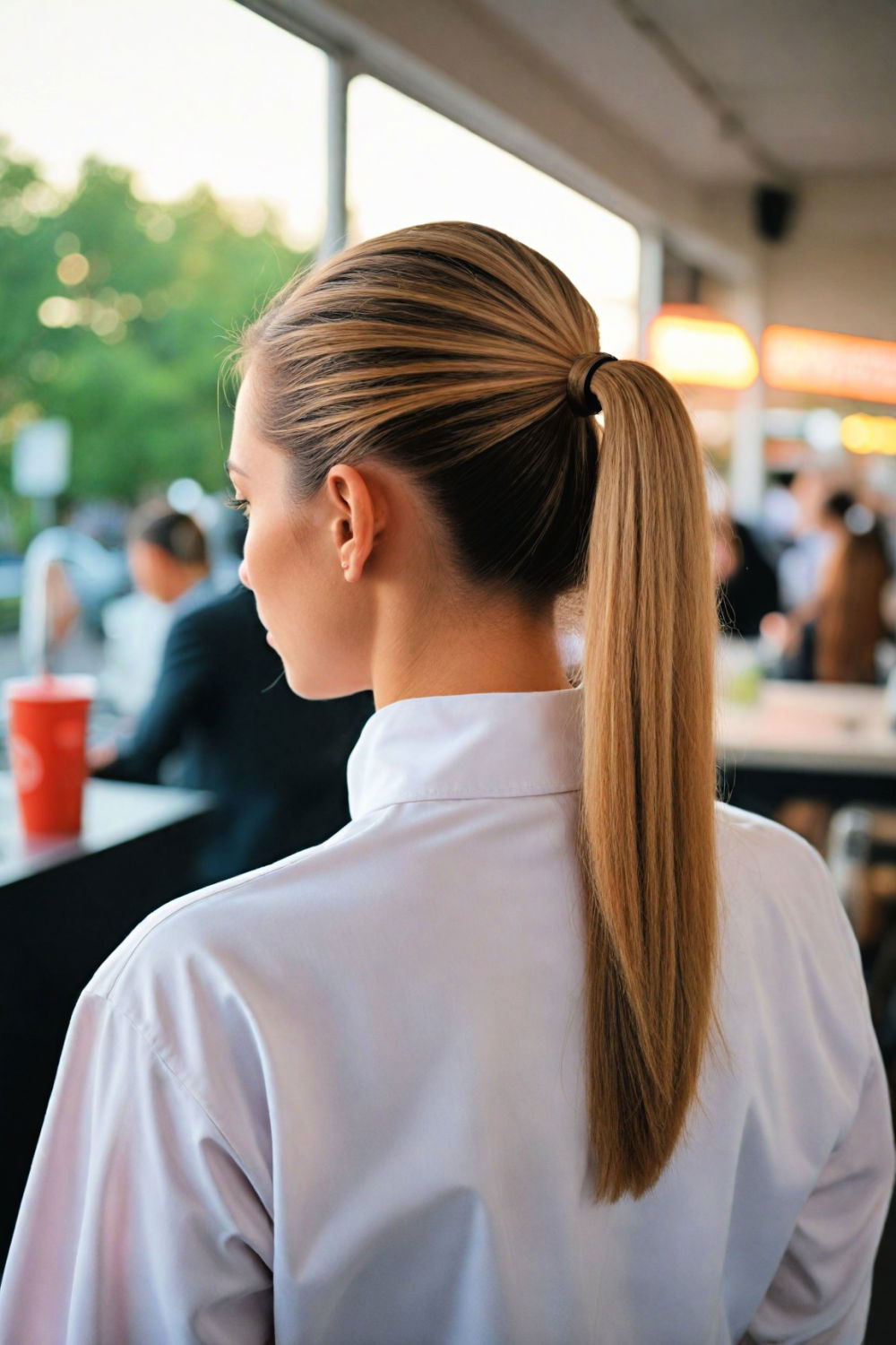 effortlessly sleek ponytail hairstyle