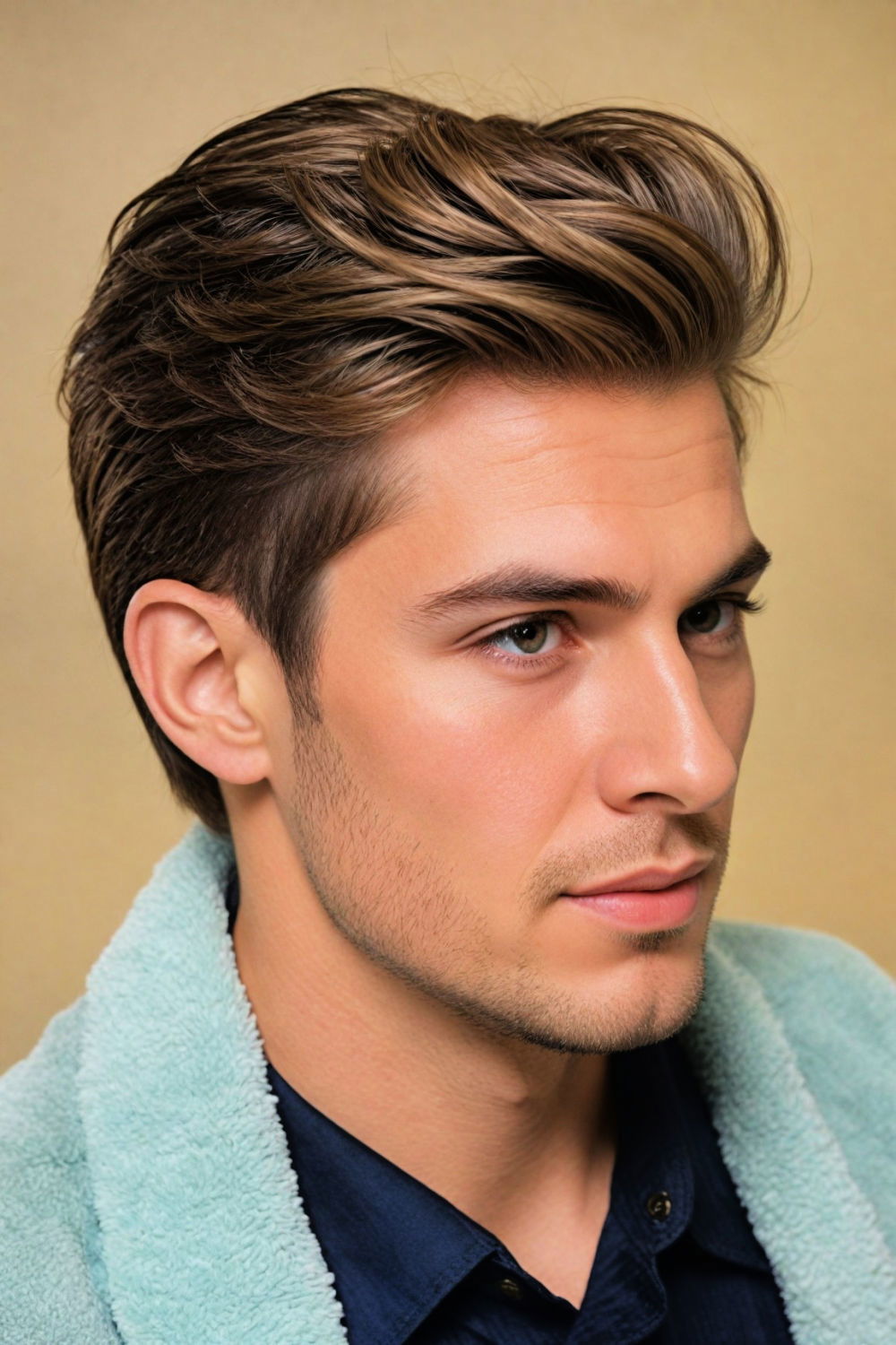 elegant and timeless swept back hairstyle