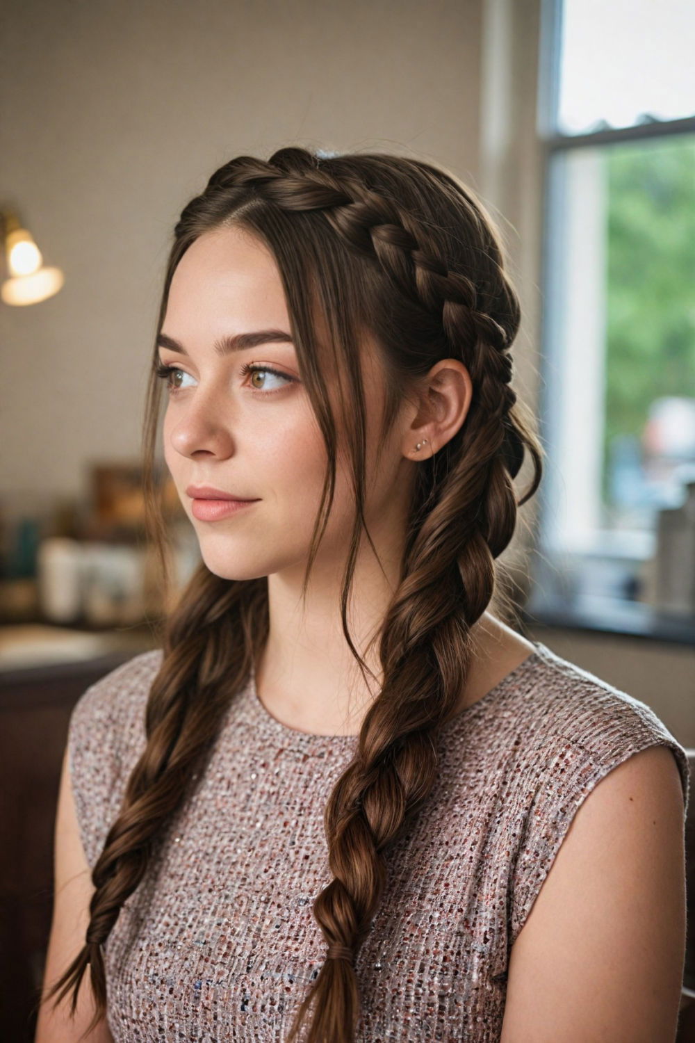 elegant braided crown hairstyle
