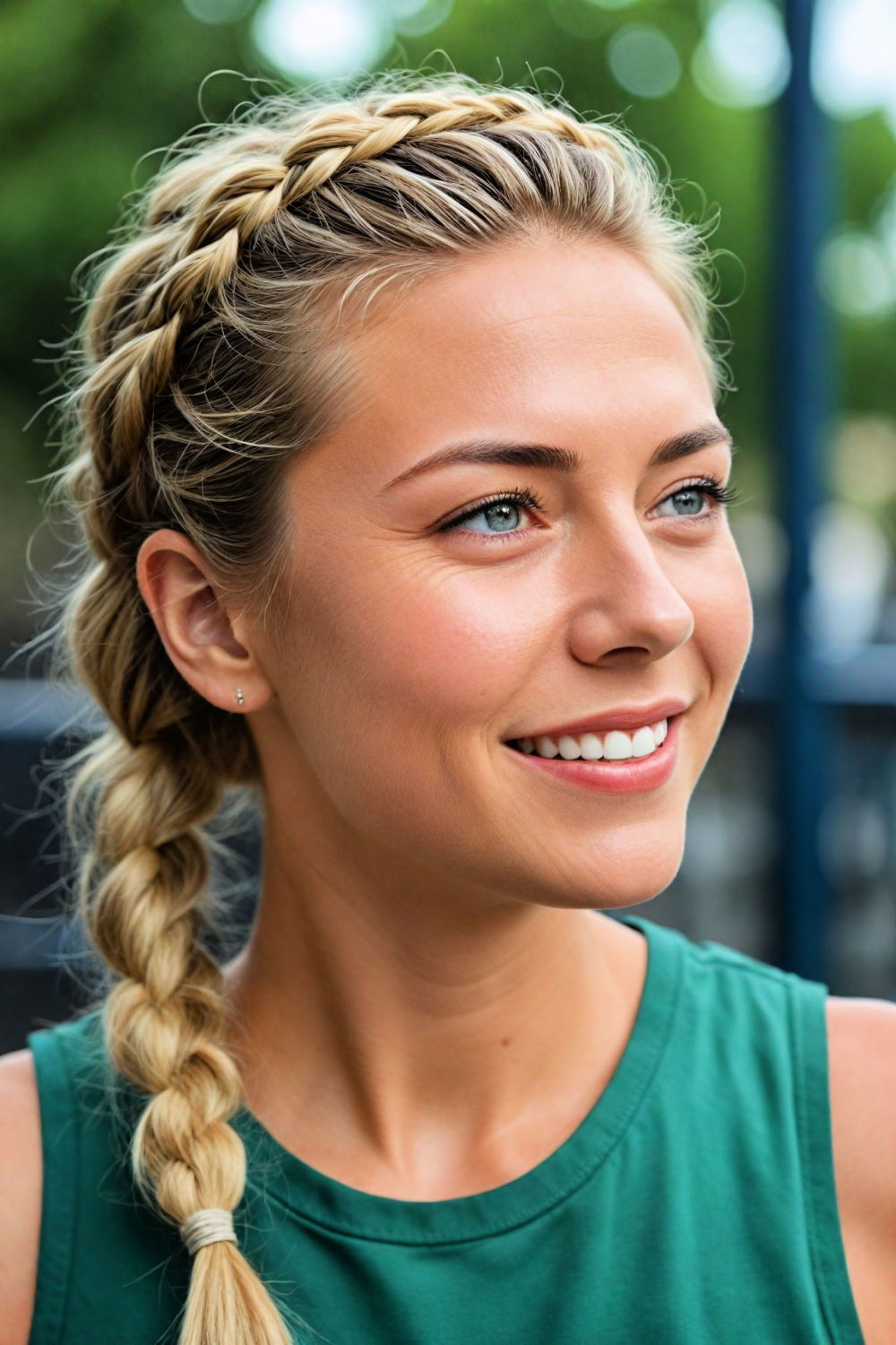 elegant crown braid hairstyle