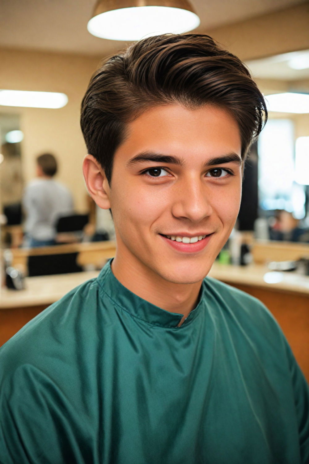 elegant side part hairstyle