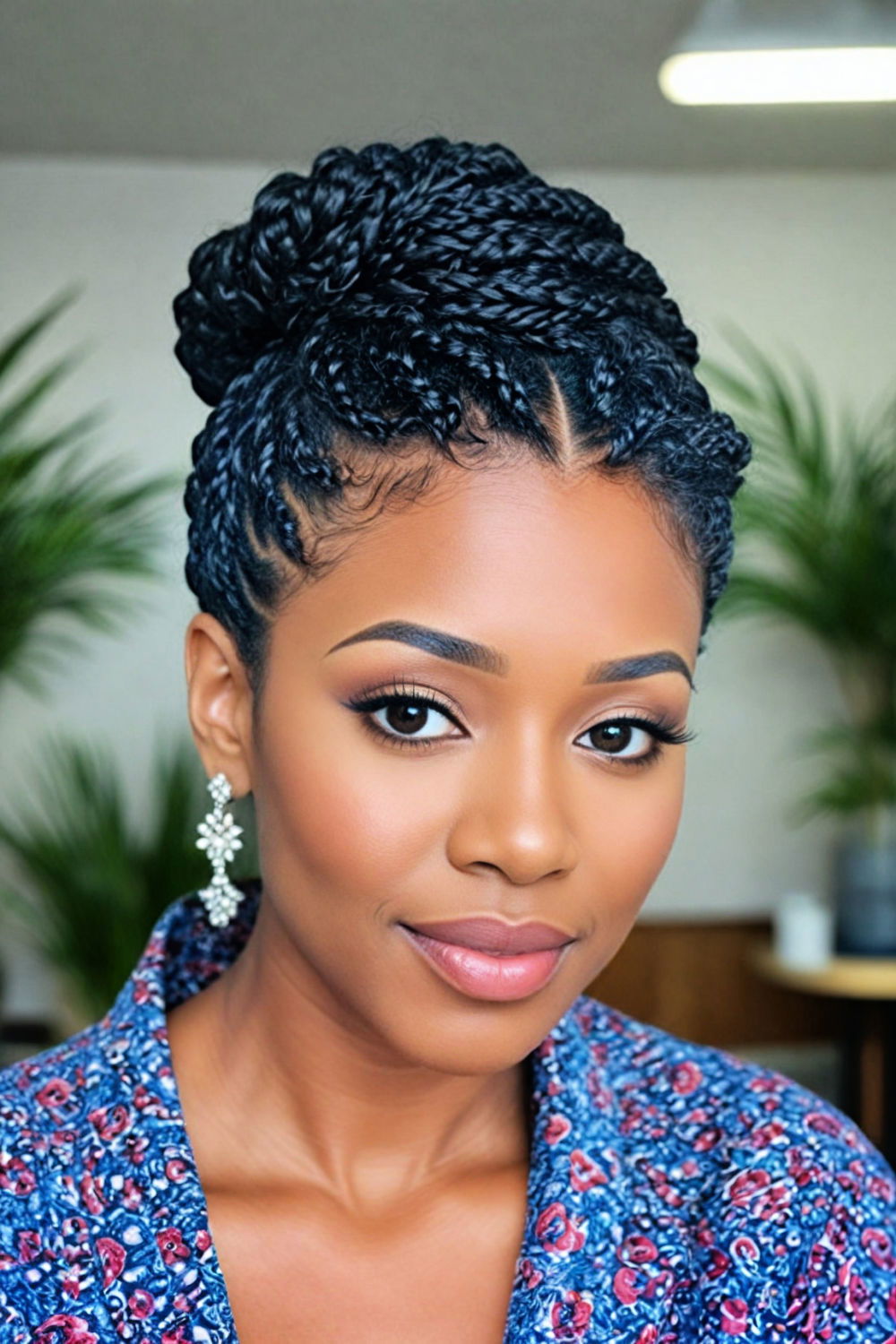 elegant twisted updo hairstyle