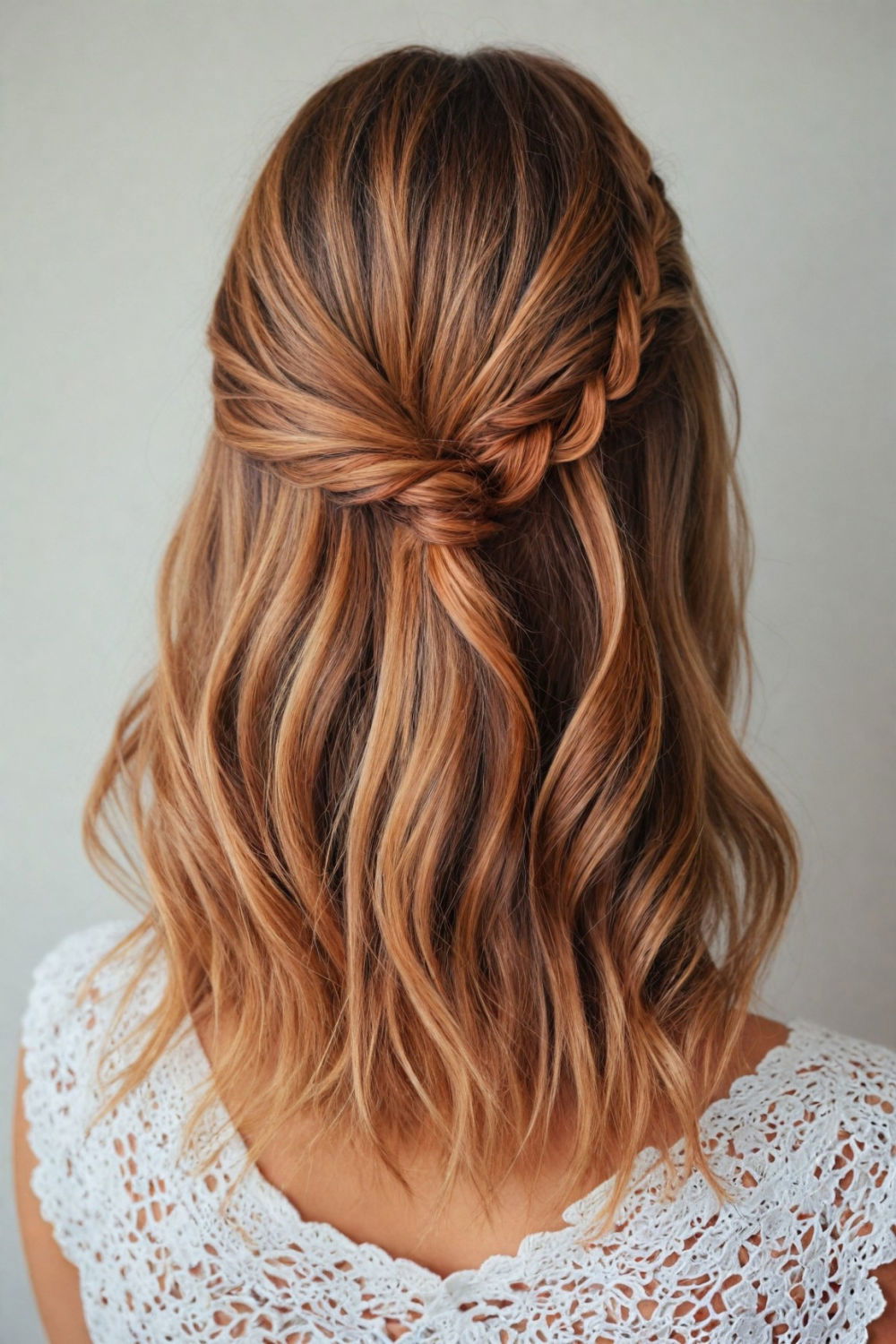 elegant versatile half braided hairstyle