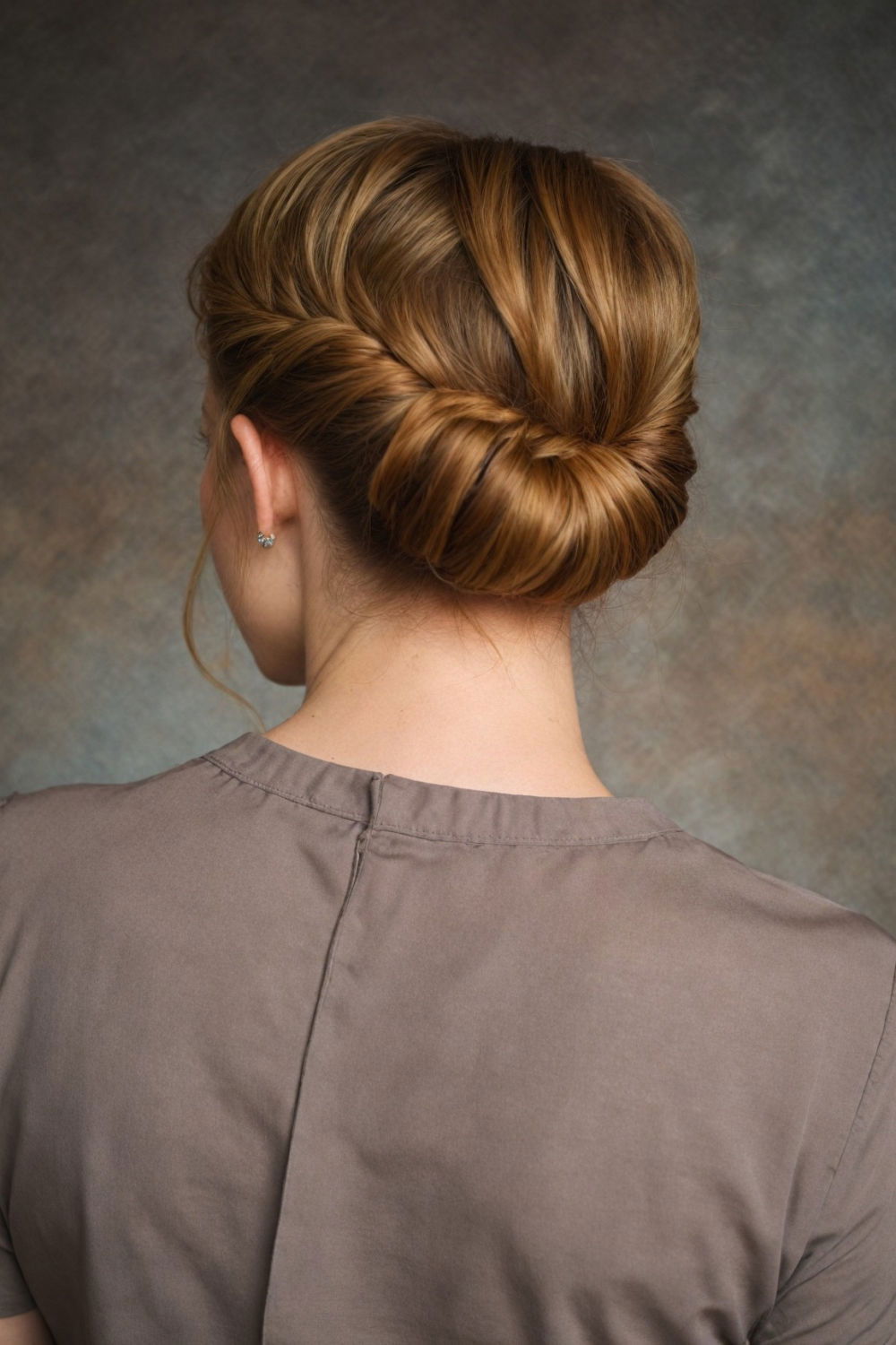 elegant vintage inspired gibson tuck bun