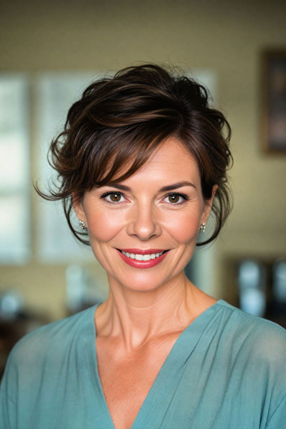 elegant wispy updo hairstyle