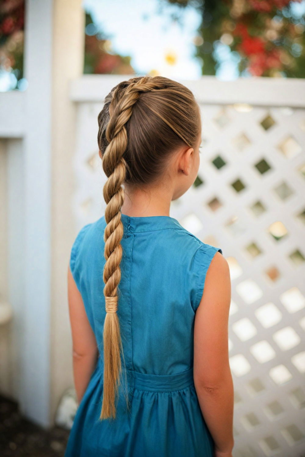 eye catching and easy rope twist ponytail hairstyle