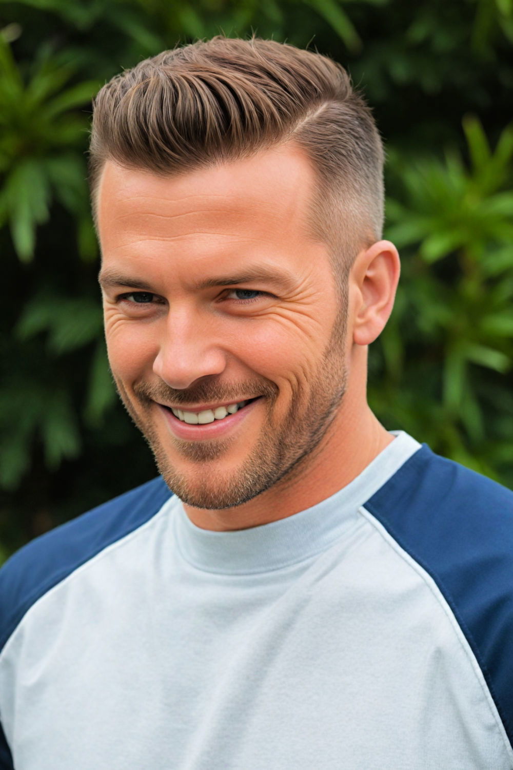 fade slick back hairstyle