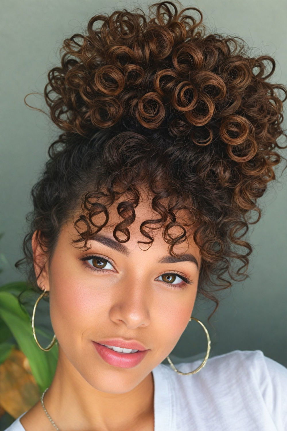 fantastic pineapple updo hairstyle