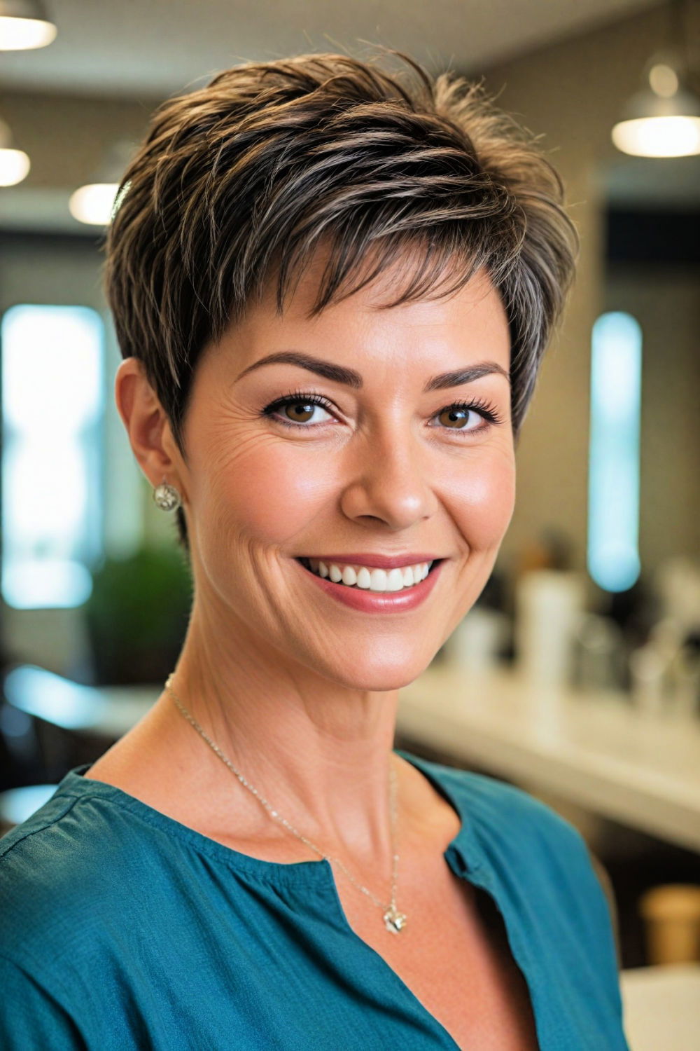  fantastic sleek crop with highlights hairstyle