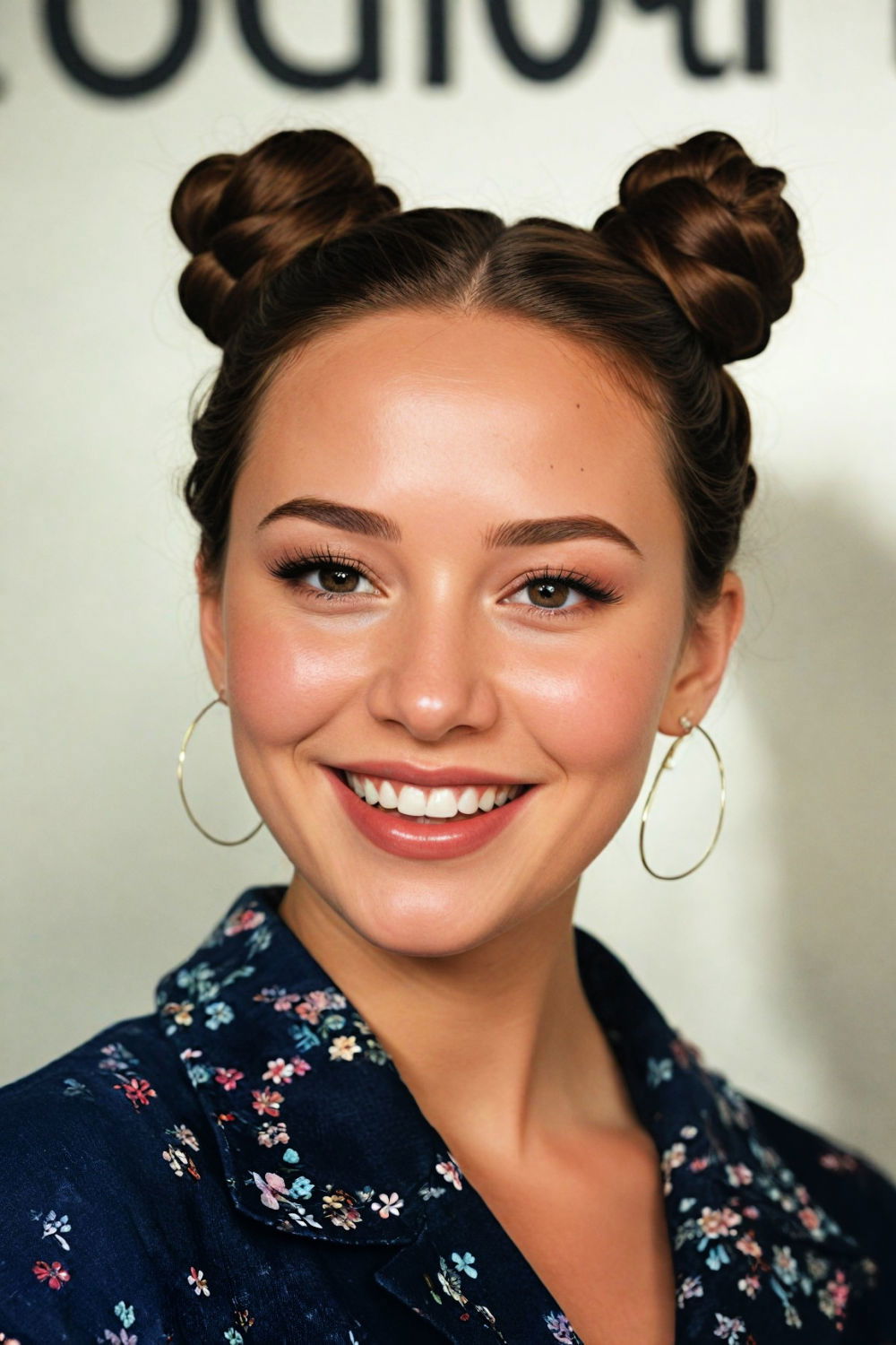 fashionable and functional space buns hairstyle 1