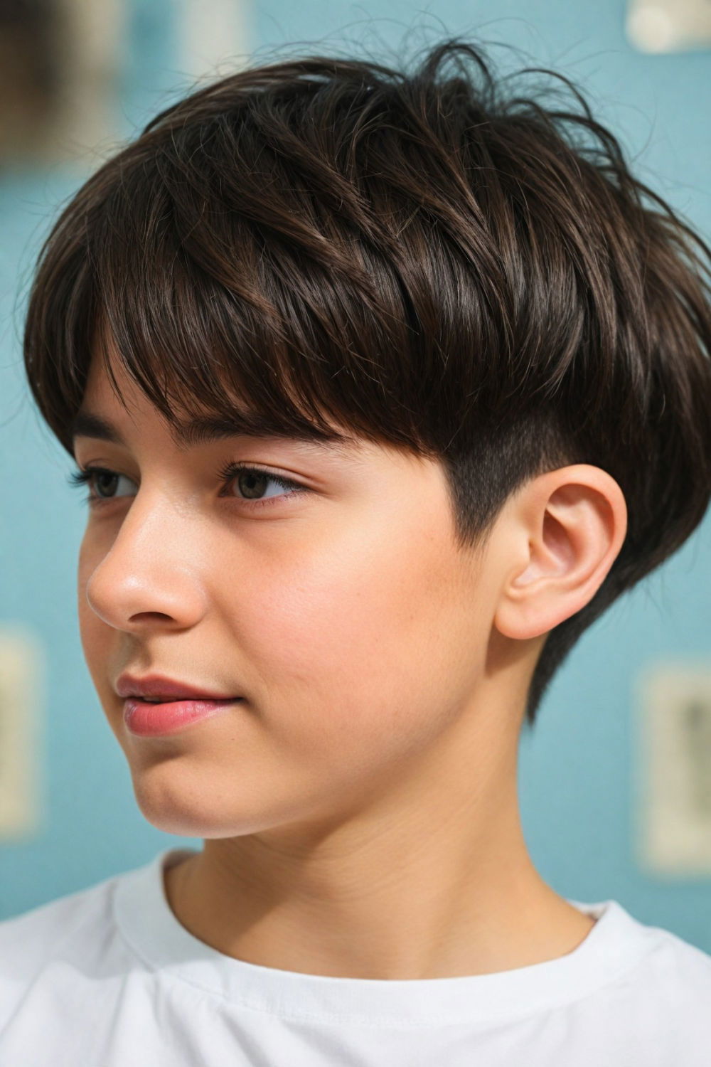 fashionable two block haircut