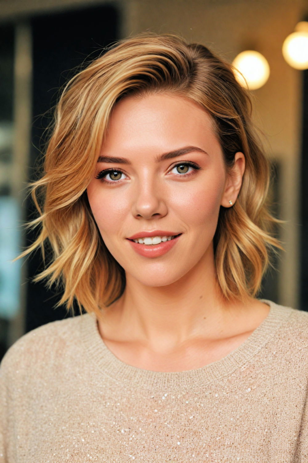 feathered cut for soft voluminous look