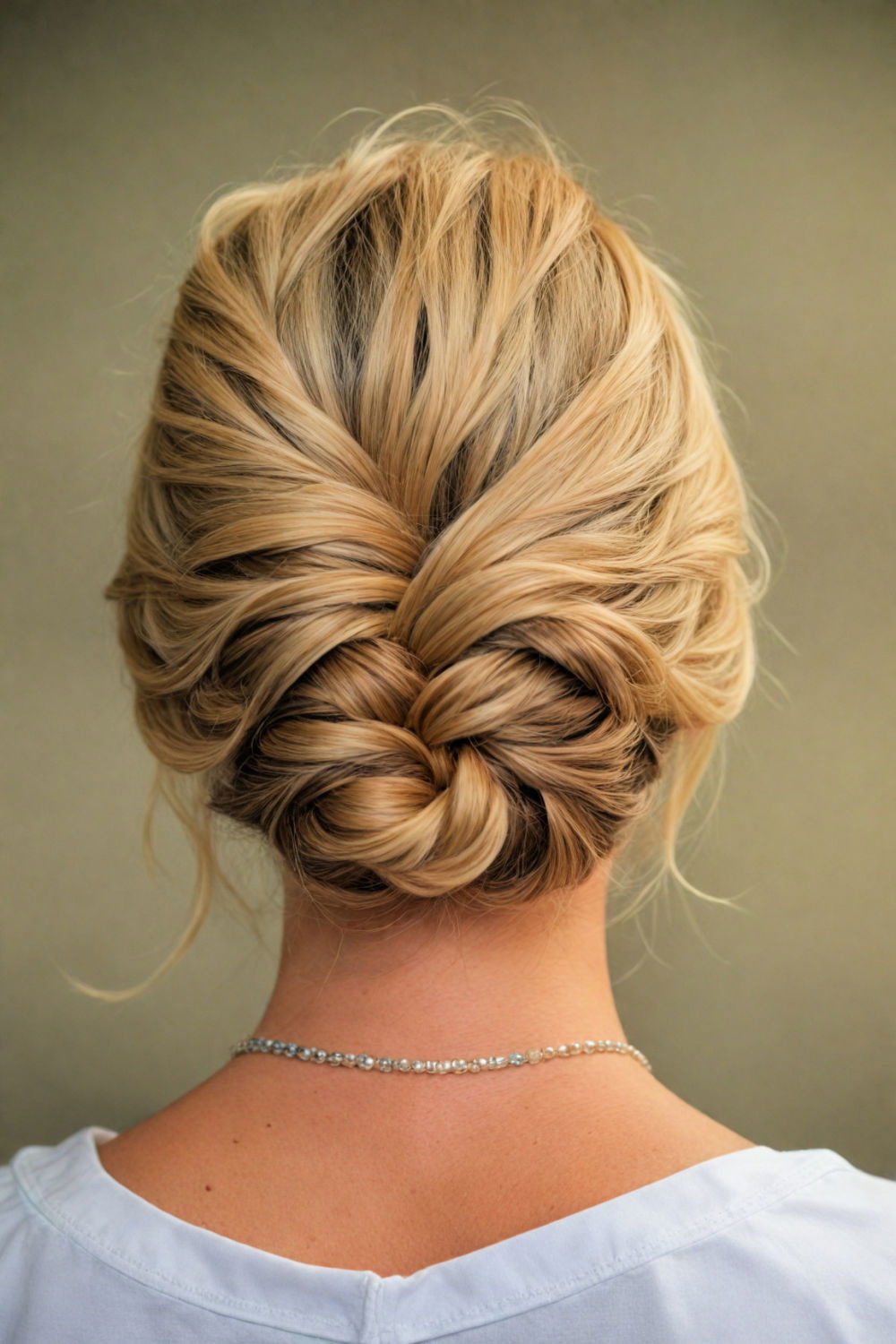fishtail braid updo hairstyle