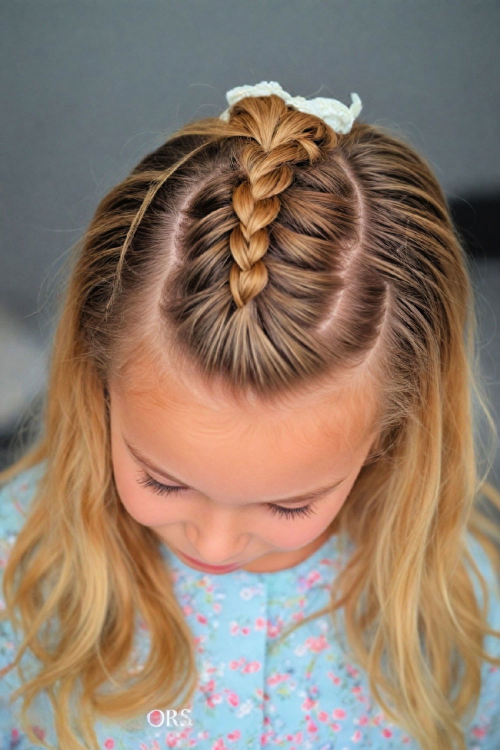 french braid hairstyle for toddler girl