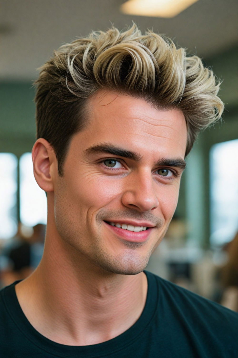 frosted tips hairstyle for men
