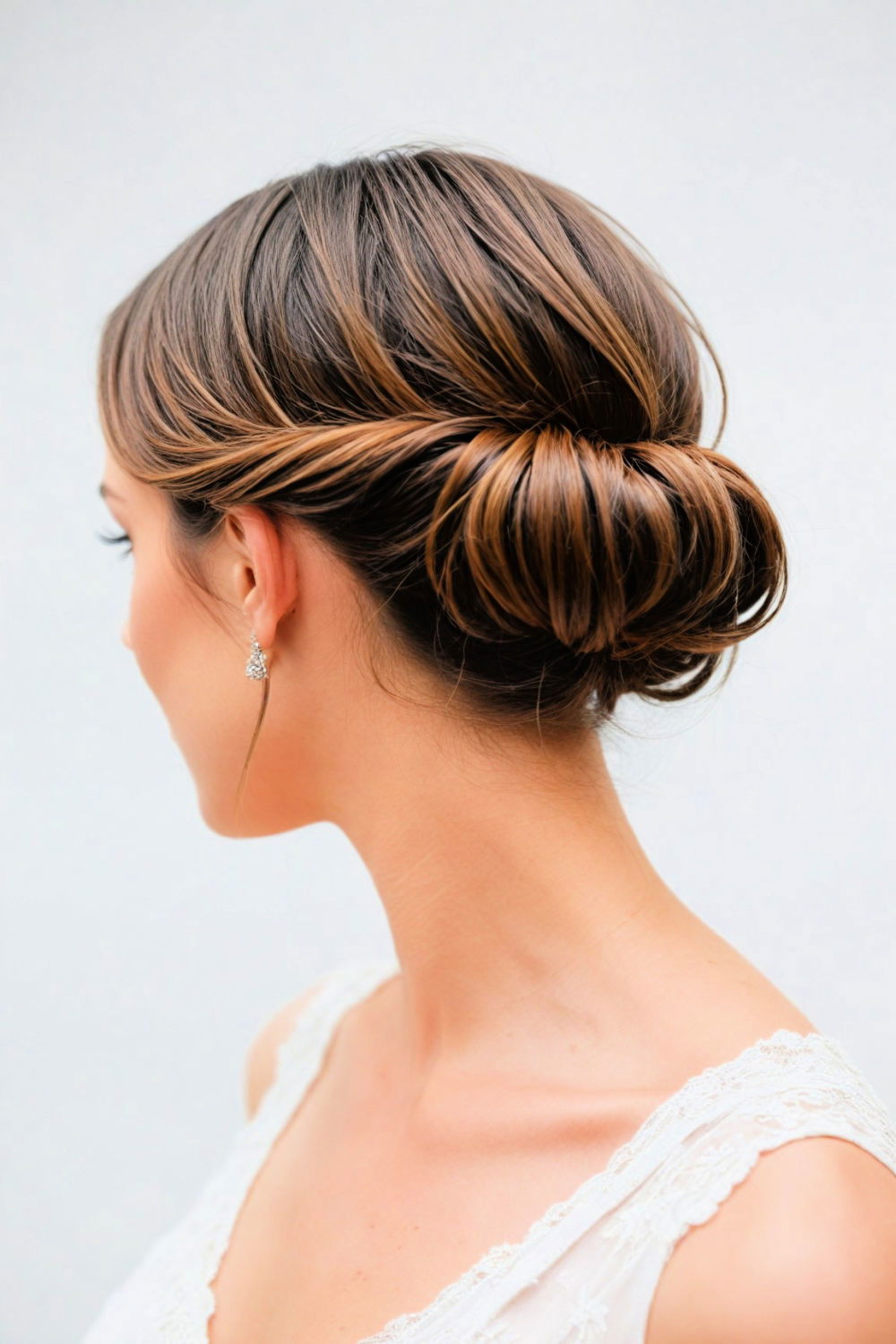 gibson tuck updo for medium length hair