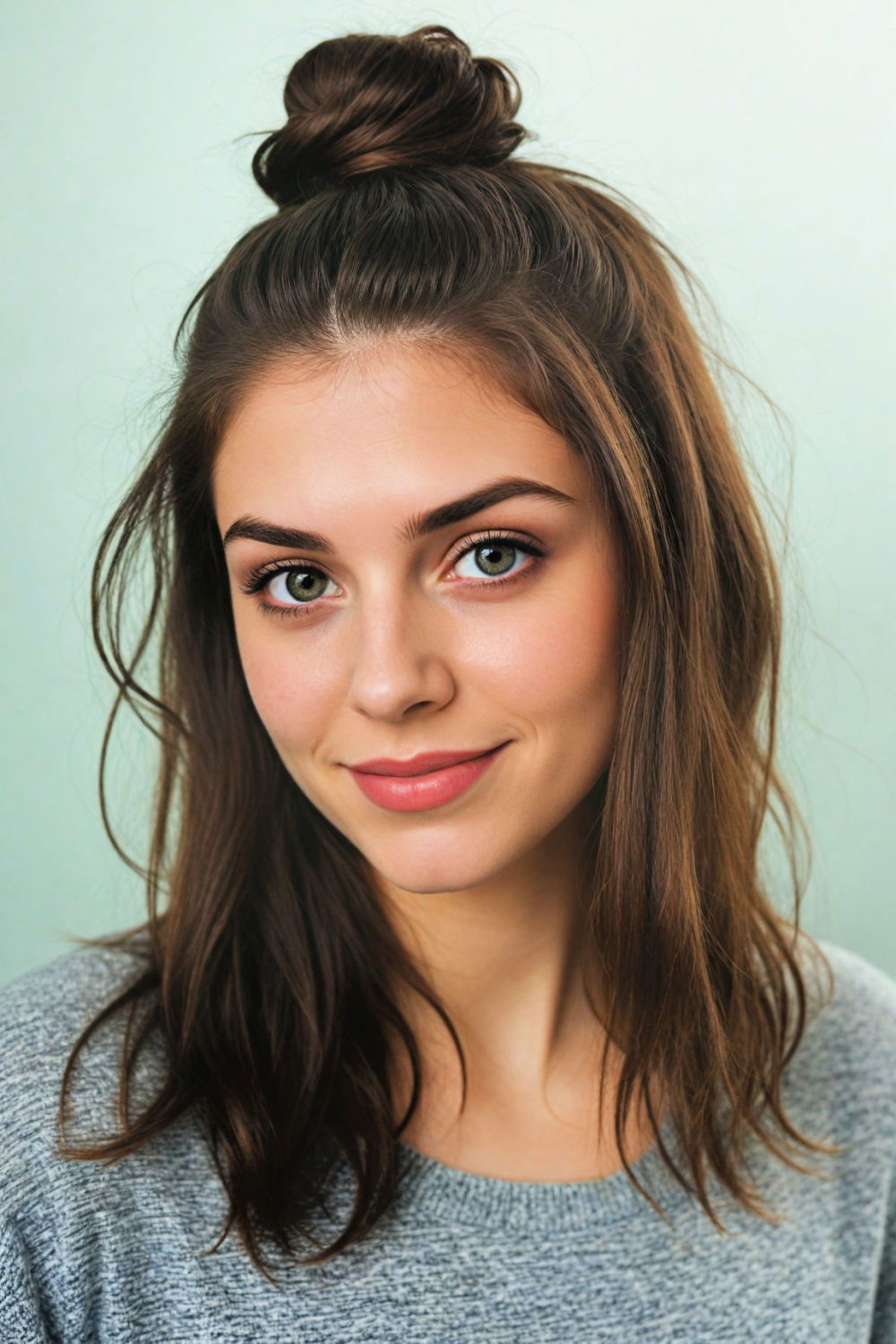 half bun hairstyle for music festival