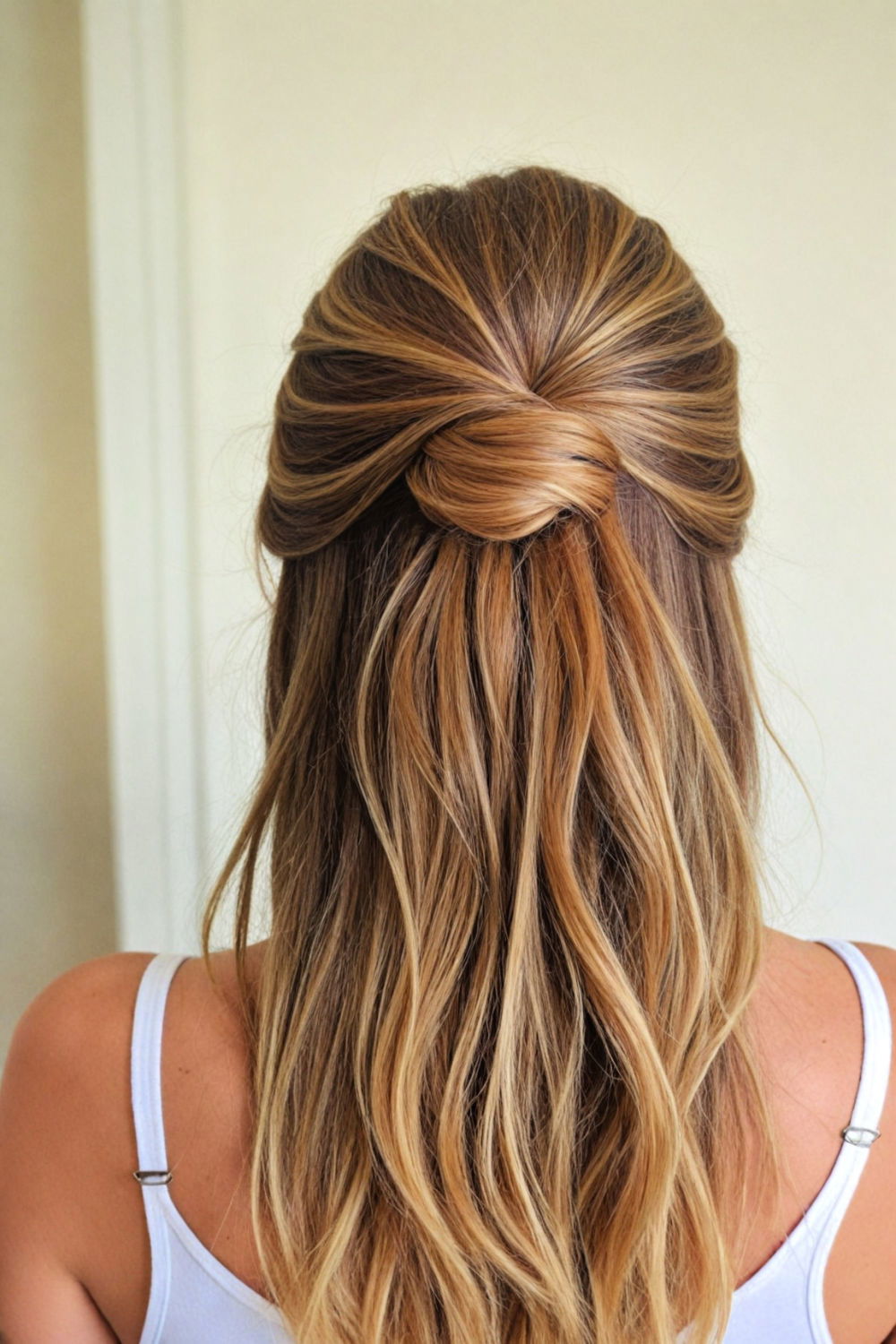 half up french twist hairstyle