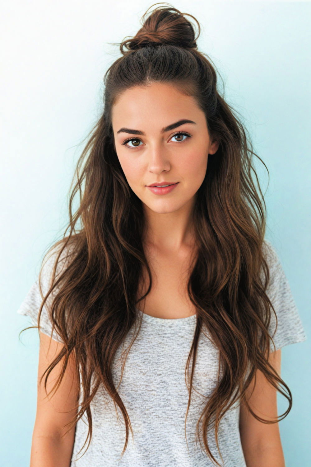 half up top knot rave hairstyle