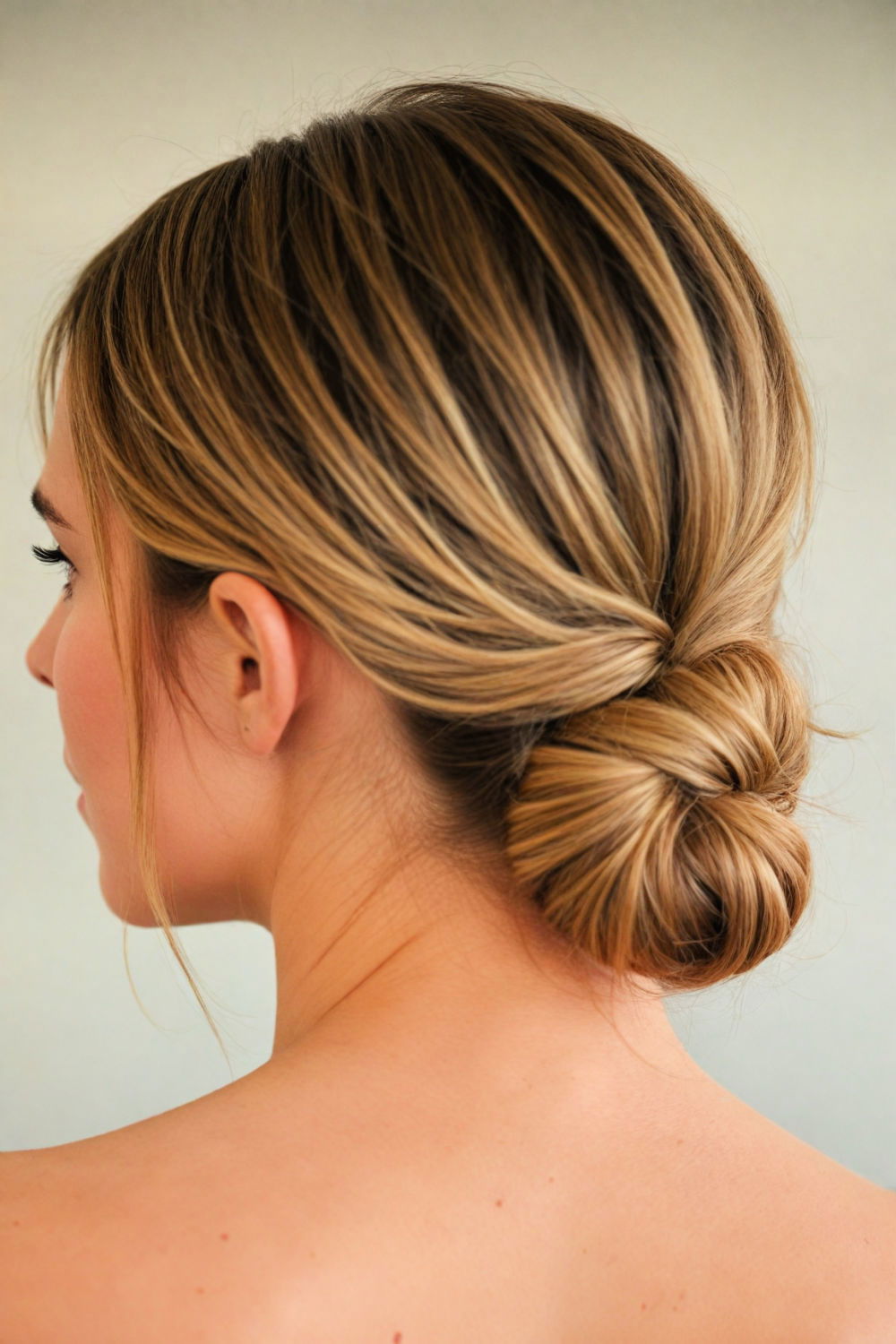 incredibly versatile low knot bun hairstyle