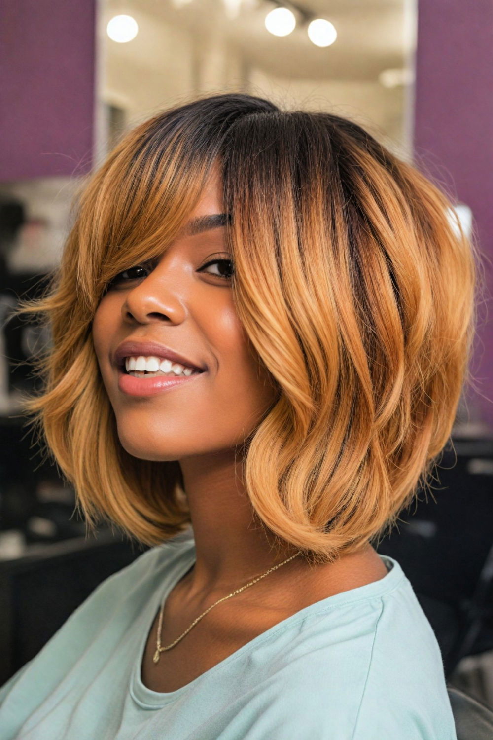 inverted bob sew in hairstyle